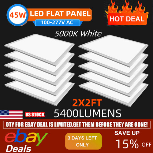 10pcs 2x2ft led - panel, light